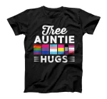  Free Auntie Hugs LGBT Pride LGBTQ Gay Pride Transgender Bi T-Shirt