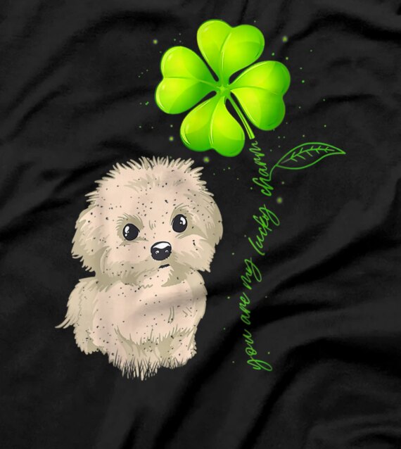 Funny Maltese My Lucky Charm Shamrock St Patricks Day T-Shirt