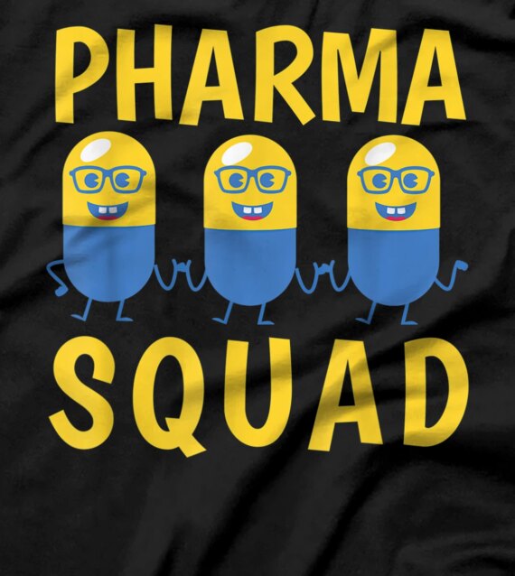  Funny Pharma Squad Dancing Pills Pharmacy Technicians gift T-Shirt