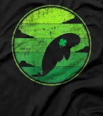  Funny Shamrock Retro Vintage Ferret St. Patrick's Day T-Shirt