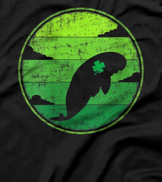  Funny Shamrock Retro Vintage Ferret St. Patrick's Day T-Shirt