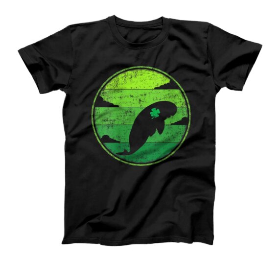  Funny Shamrock Retro Vintage Ferret St. Patrick's Day T-Shirt