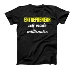  Future Millionaire Funny Self Employed Entrepreneur Graphic T-Shirt