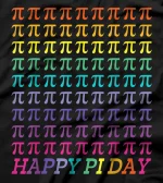  Happy Pi Day 3.14 Colorful Rainbow Math Teacher Mathematics T-Shirt