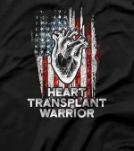  Heart Transplant Recipient Heart Flag US Surgery Survivor T-Shirt