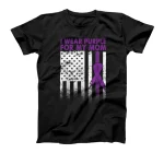  I Wear Purple For My Mom Pancreatic Cancer Awareness T-Shirt