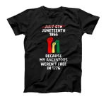  Juneteenth Ancestors African American Red Yellow Green T-Shirt