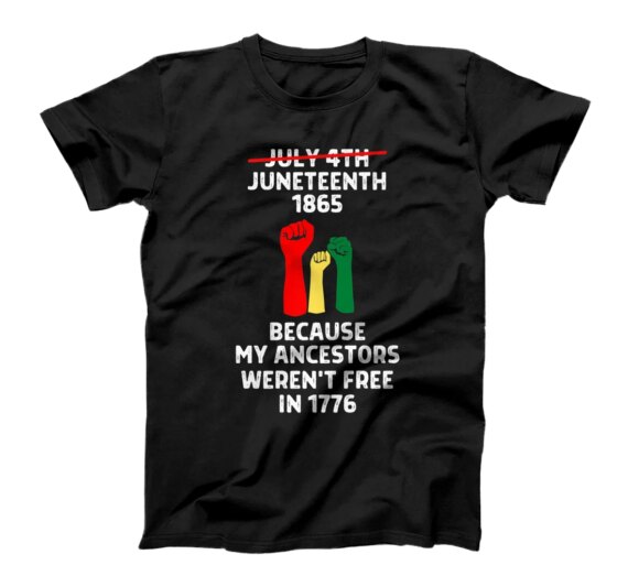  Juneteenth Ancestors African American Red Yellow Green T-Shirt