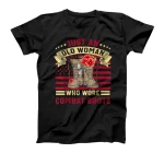  Just An Old Woman Who Wore Combat Boots Veteran Costume T-Shirt