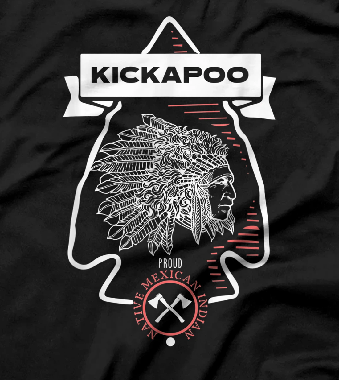  Kickapoo Tribe Native Mexican Indian Proud Retro Arrow Darke T-Shirt