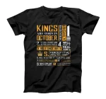  Kings are Born In October | King October Man T-Shirt