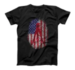  Land Surveying Flag Print Funny Surveyor T-Shirt