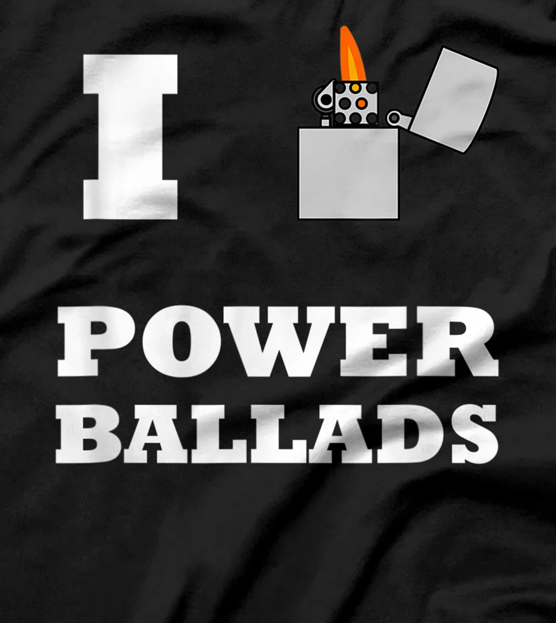  Lighter Ballads Rock Music Funny T-Shirt T-Shirt