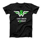  Liver Cancer Awareness Warrior Support Green Ribbon Gifts T-Shirt