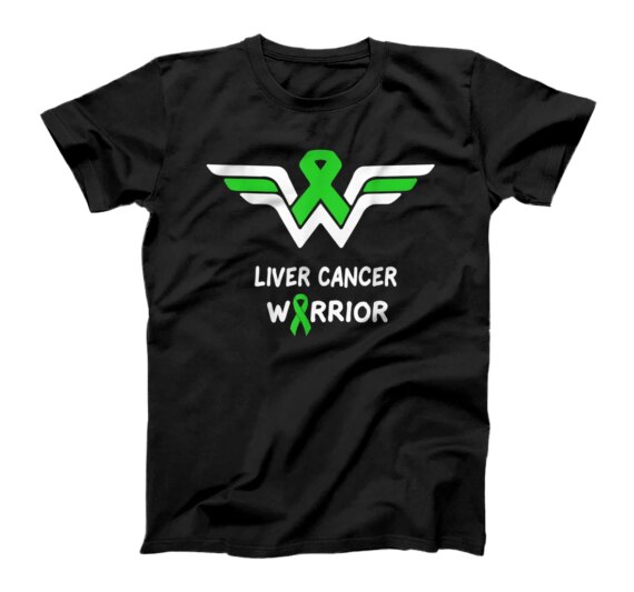  Liver Cancer Awareness Warrior Support Green Ribbon Gifts T-Shirt