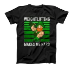  Makes Me Hard Design St. Patricks Weightlifting T-Shirt