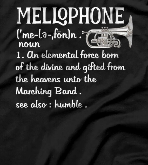  Marching Band Gifts Mellophone Musician Marching Band T-Shirt