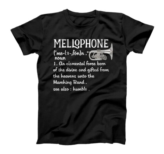  Marching Band Gifts Mellophone Musician Marching Band T-Shirt