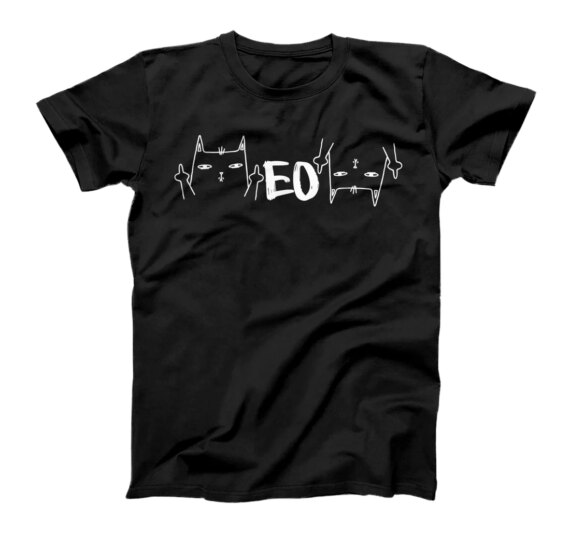  MeoW Creepy Cat with Middle Finger Cats T-Shirt
