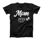  Mom 2021 Loading Future New Mommy Pregnancy Announcement T-Shirt