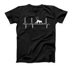  Monkey Heartbeat Gift For  Primate Baboon Lover T-Shirt