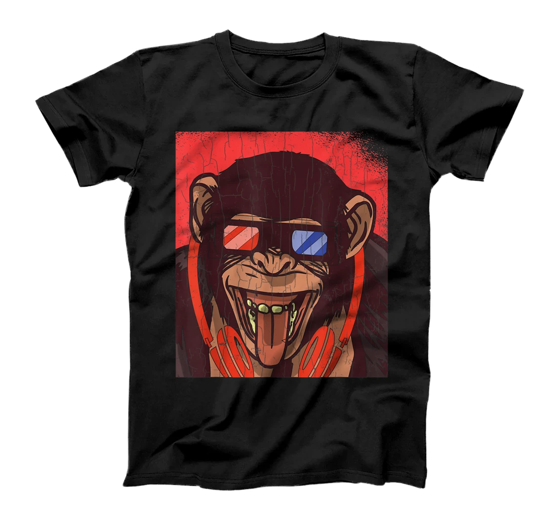  Monkey With Sunglasses Funny Monkeys Animal Lover Graphic T-Shirt