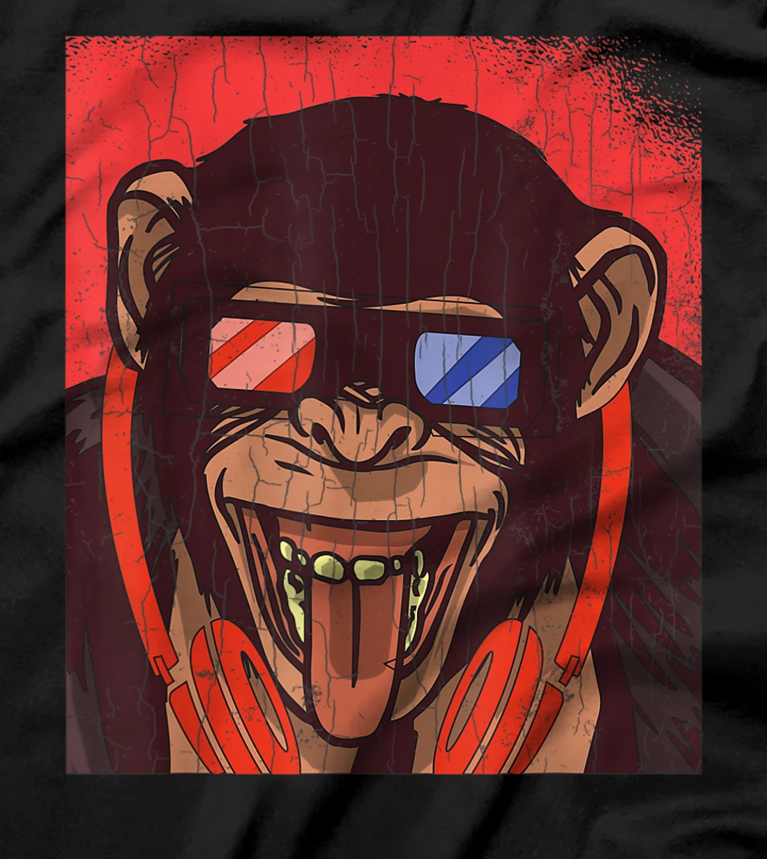  Monkey With Sunglasses Funny Monkeys Animal Lover Graphic T-Shirt