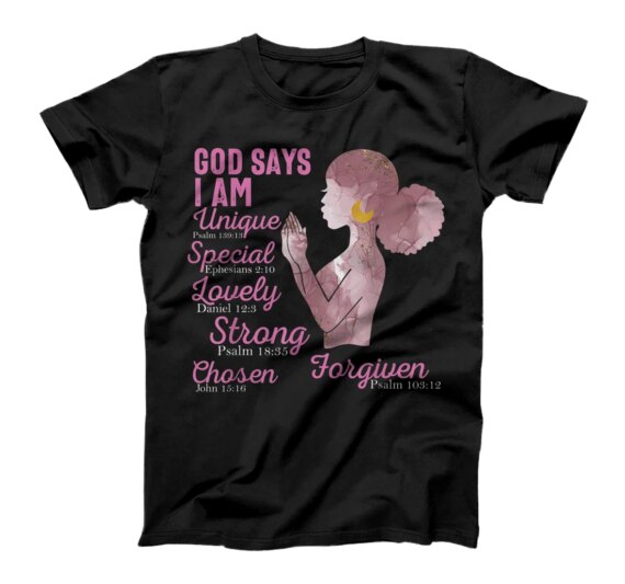  Motivational Bible Verses for African American  T-Shirt