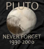  Never Forget Pluto Planet Space Science Nerdy Astronomy T-Shirt
