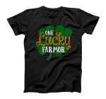  One Lucky Farmor St Patricks Day Mother Mom Grandma T-Shirt
