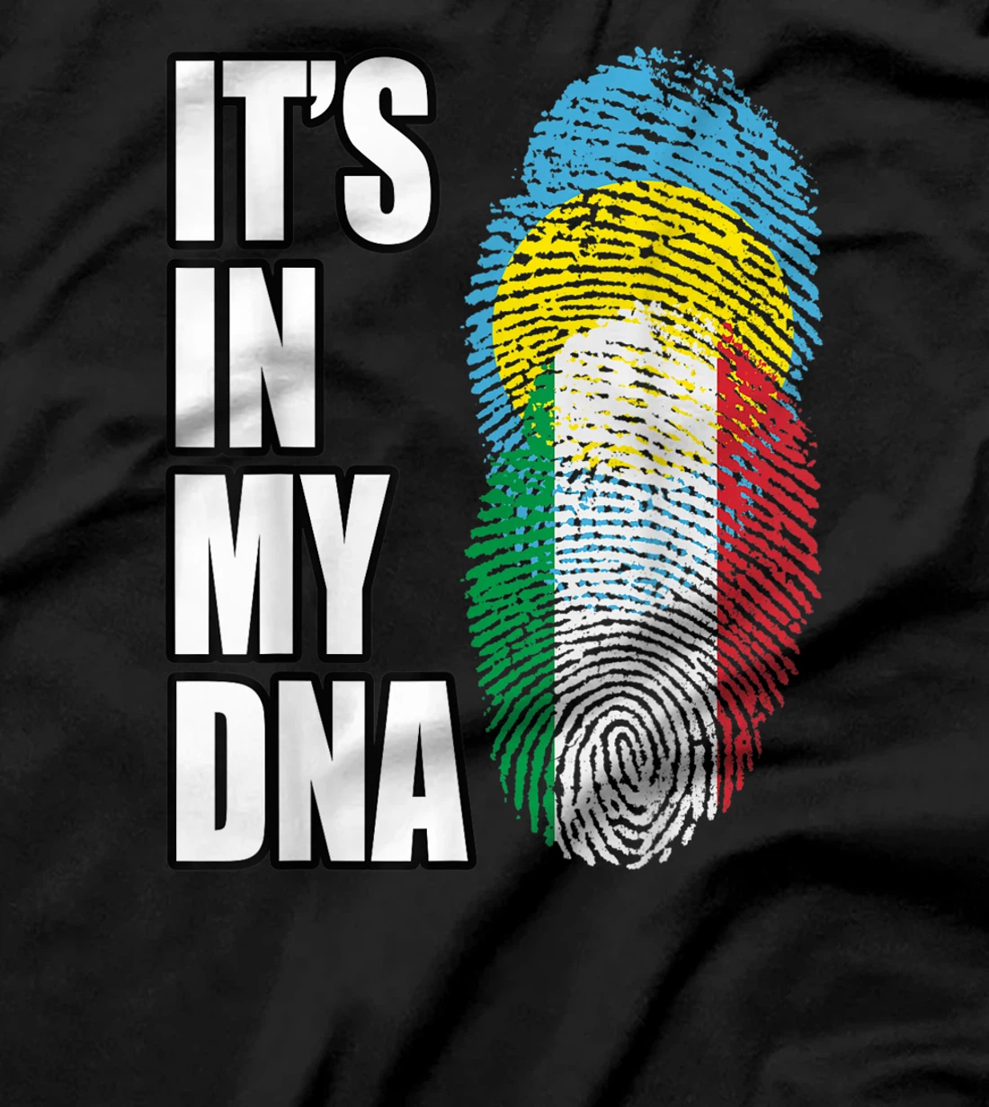  Palauan And Italian Vintage Heritage DNA Flag T-Shirt