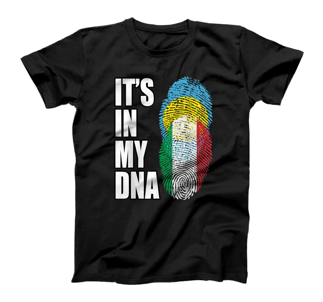  Palauan And Italian Vintage Heritage DNA Flag T-Shirt