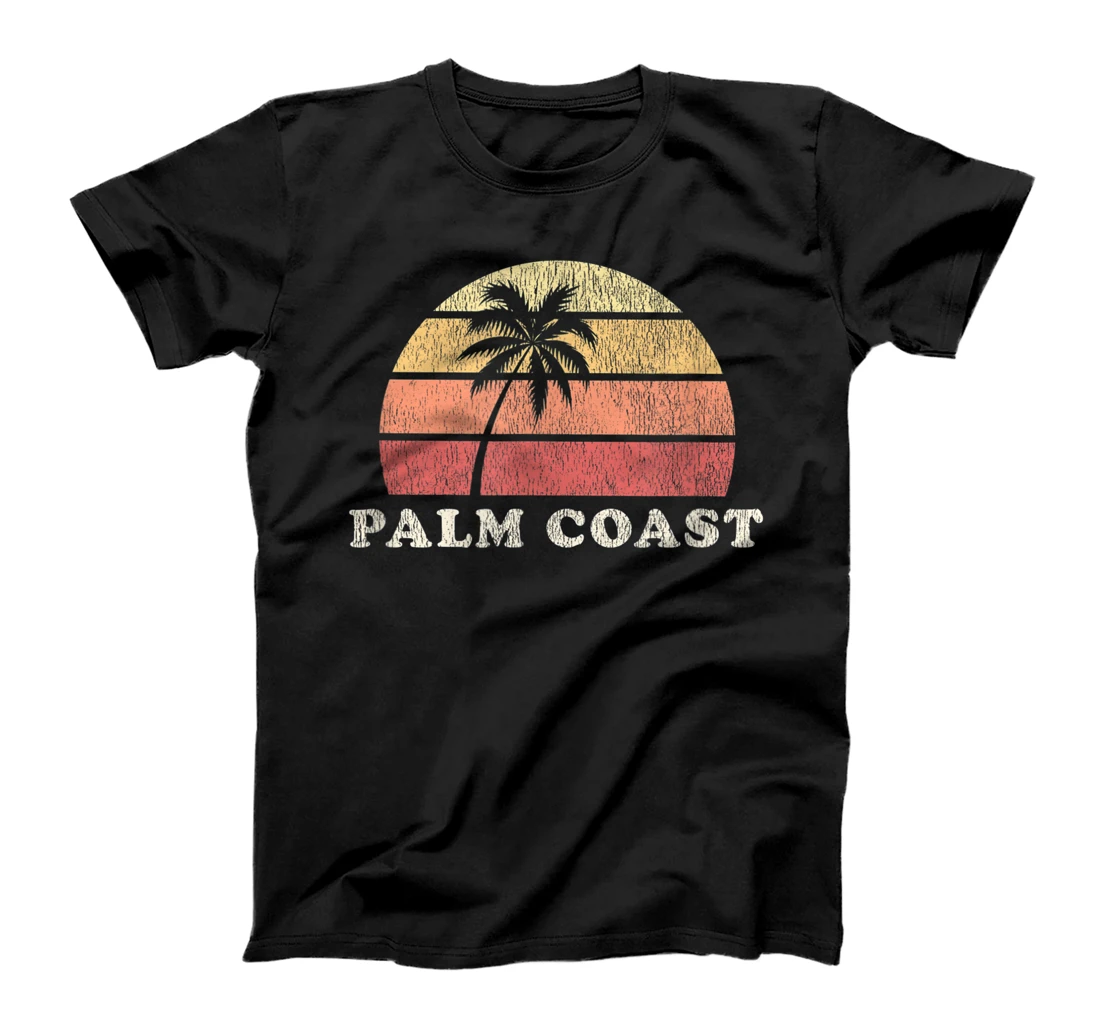  Palm Coast FL Vintage 70s Retro Throwback Design T-Shirt