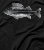  Perch fish silhouette perch fisherman perch motif fishermen T-Shirt