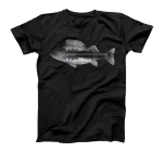  Perch fish silhouette perch fisherman perch motif fishermen T-Shirt