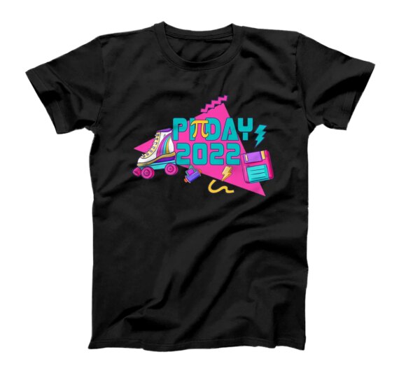  Pi Day 3/14 2022 90s Retro Funny Happy 3.14 Math Major T-Shirt