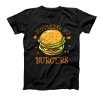  Powered By Burger Hamburger Lover Gift For  T-Shirt
