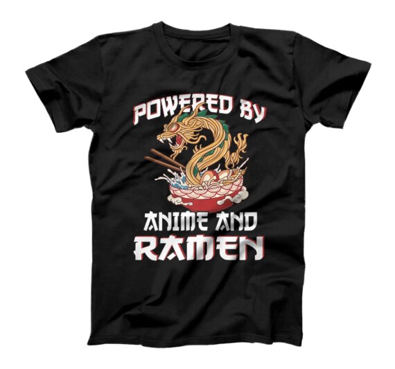  Powered By Ramen K-Pop Noodle Soup Kawaii T-Shirt