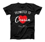  Promoted To Cousin Est 2021 Pregnancy Announcement Gift T-Shirt
