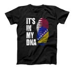  Qatari And Bosnian Vintage Heritage DNA Flag T-Shirt
