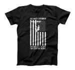  Retired Lineman Rain Shine Snow Funny Retired Lineman Shirt T-Shirt