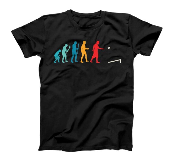  Retro Cornhole Evolution - Cornhole For Cornhole Players T-Shirt