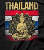  Retro Thai Flag Bangkok Country Pride Patriotic Thailand T-Shirt