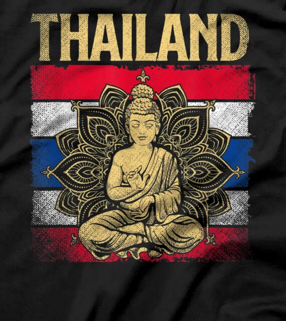  Retro Thai Flag Bangkok Country Pride Patriotic Thailand T-Shirt