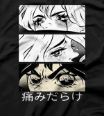 Sad Girl Full Of Pain Japanese Harajuku Lofi Manga T-Shirt