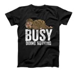  Sasquatch Busy Doing Nothing Shirt Lazy Tee Boys Girls Gift T-Shirt