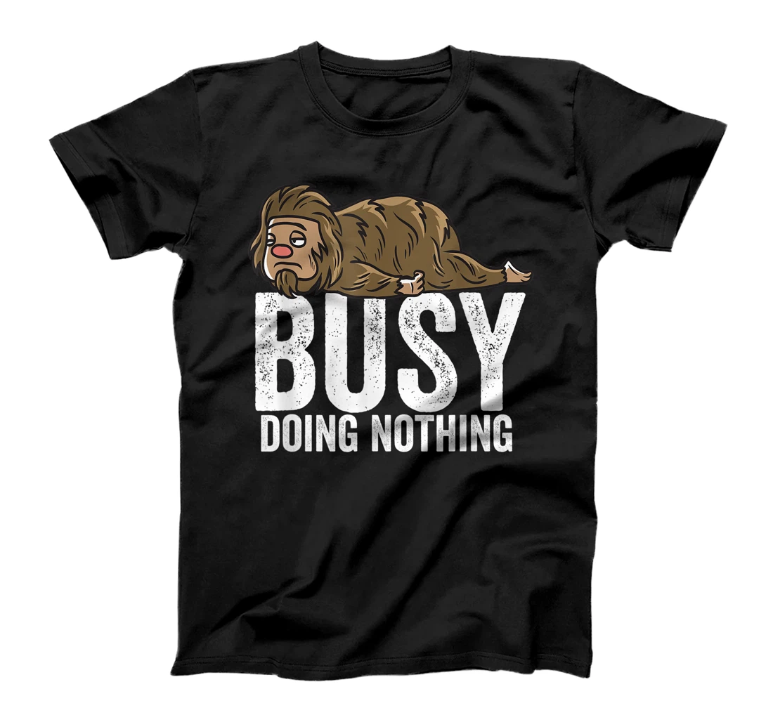  Sasquatch Busy Doing Nothing Shirt Lazy Tee Boys Girls Gift T-Shirt