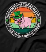  Shenanigans Coordinator Let the Shenanigans Begin St Pattys T-Shirt