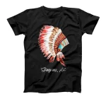  Skagway Alaska Watercolor Native American Headdress T-Shirt