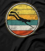  Spearfishing Freediving Spearfisher Retro Vintage T-Shirt